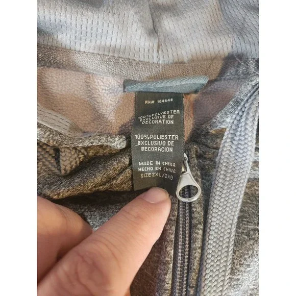 NBA San‎ Antonio Spurs Gray Full Zip Mens Sz 2XL Basketball Warm Up Hoodie - Picture 4 of 7